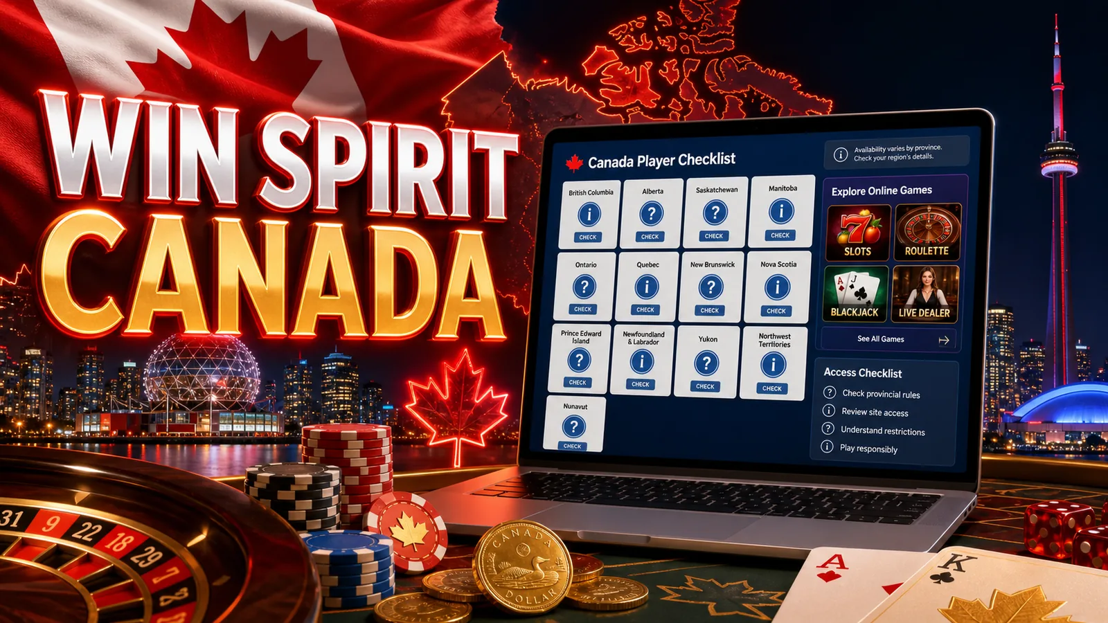 Win Spirit Casino Canada Canada content banner