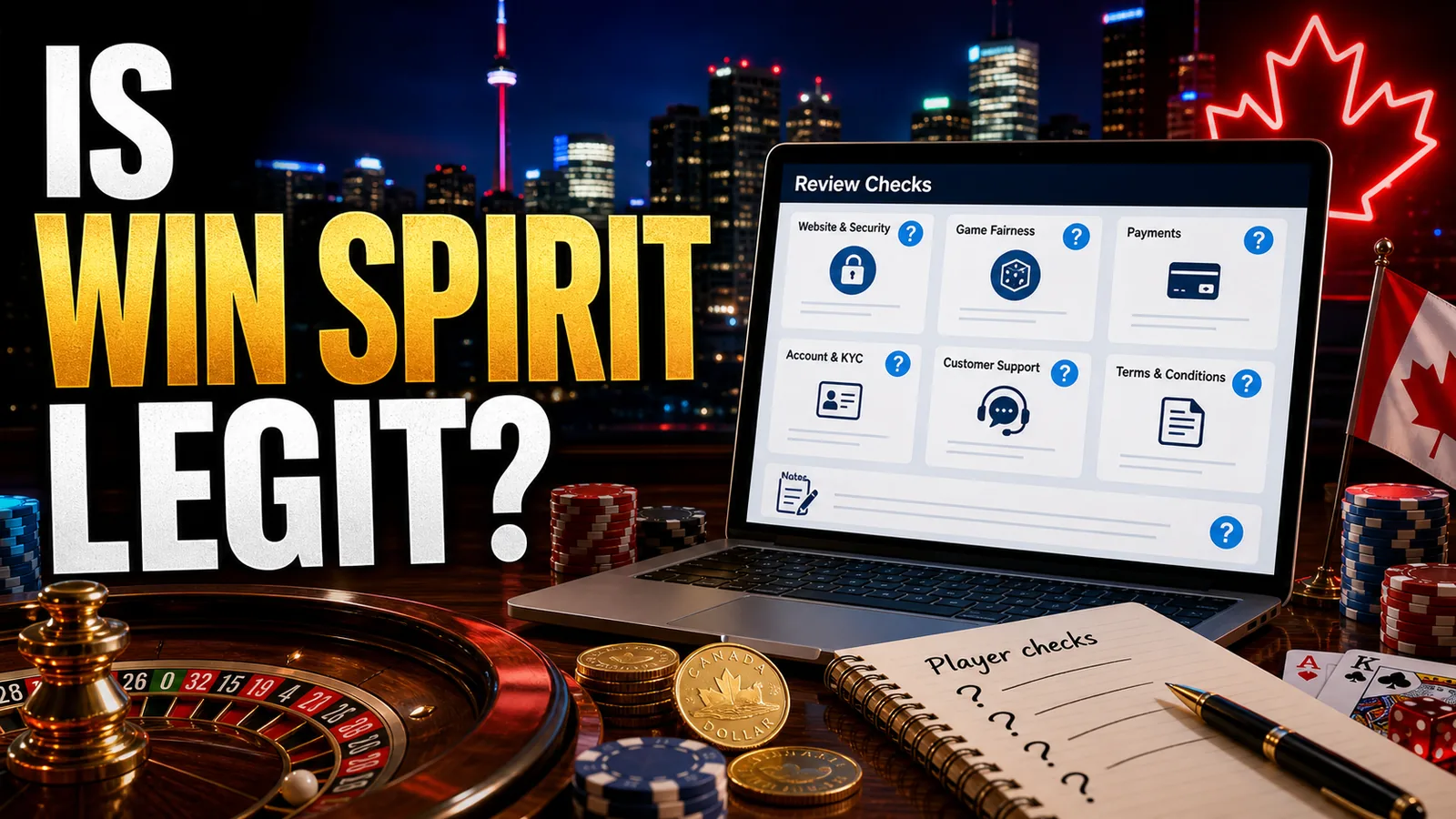 Is Win Spirit Casino Legit? Canada content banner