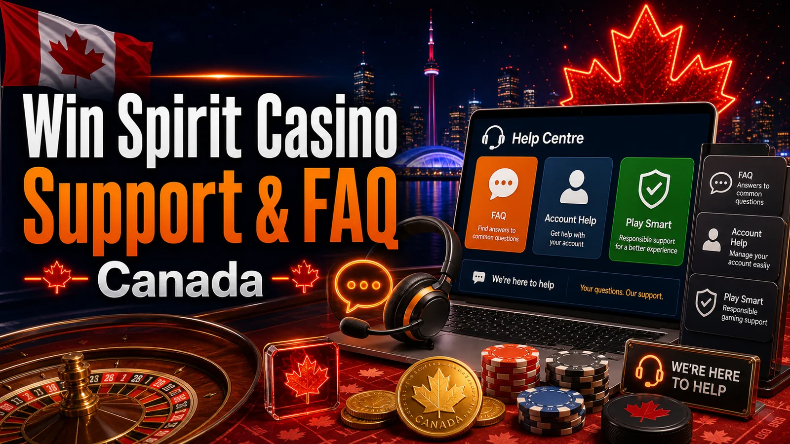Win Spirit Casino Support Canada Canada content banner